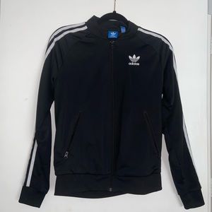 Black Adidas Zip Up jacket